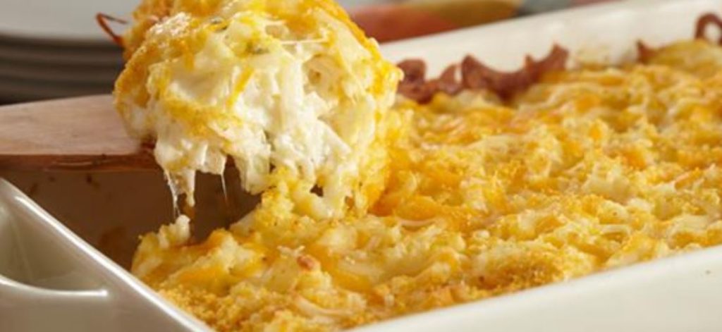 Baked cheesy hash browns