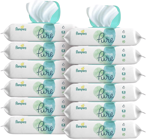 Baby Wipes, Pampers Aqua Pure Sensitive Water Baby Diaper Wipes