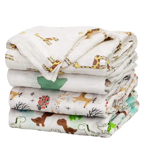 Baby Swaddle Blanket Upsimples Unisex Swaddle Wrap Soft Silky Bamboo Muslin Swaddle Blankets Neutral Receiving Blanket for Boys and Girls