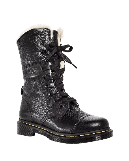 Women's Aimilita Leather Combat Boots