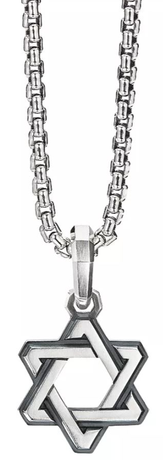 david yurman star of david necklace sterling silver